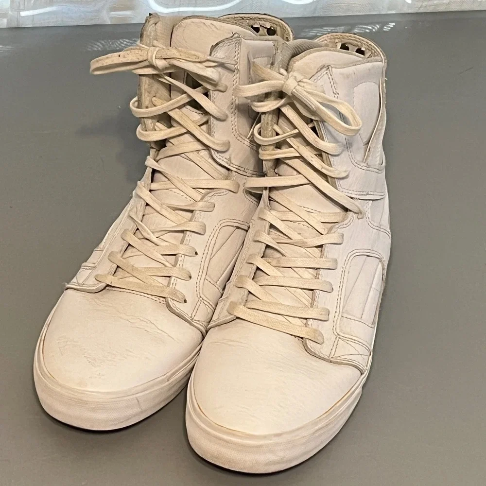 Supra Skytop II Chad Muska 002 Mens 10 White Leather High Top Sneakers S01060 - Picture 3 of 16